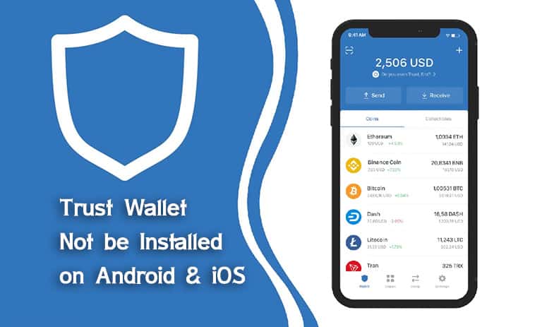 نصب نشدن تراست ولت در اندروید و iOS